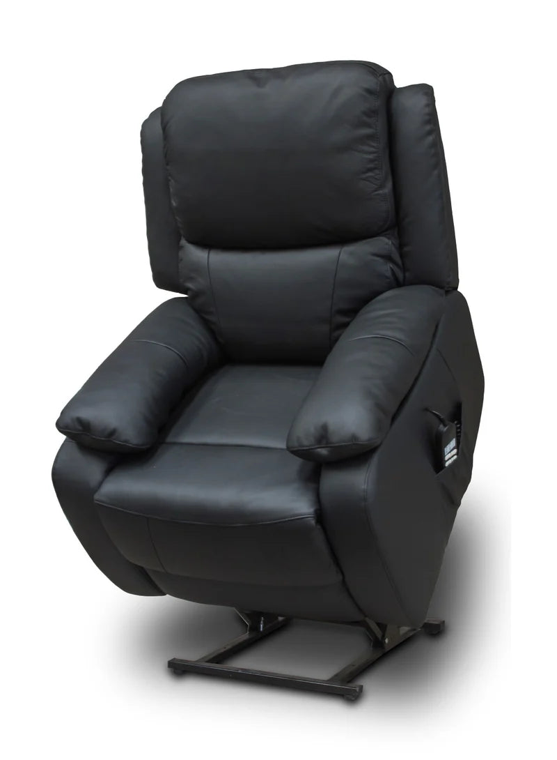 Palermo Black Leather Lift & Rise Recliner Chair