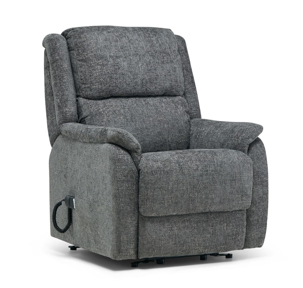 Palermo Grey Fabric Lift & Rise Recliner Chair