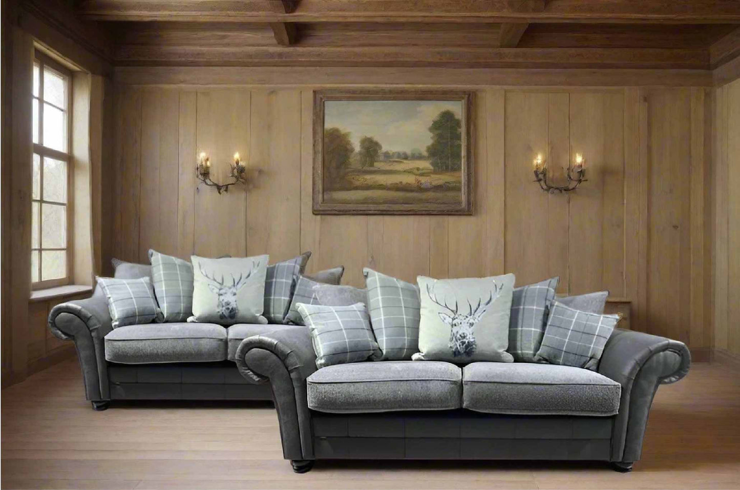 Darwin 3+2 Seat Pillow Back Sofa Set