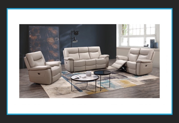 Lucia 3+2+1 Leather Power Recliner Set