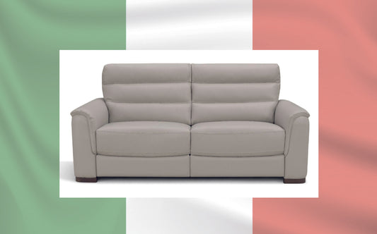 Olga 2 Seater Italian Leather Sofa