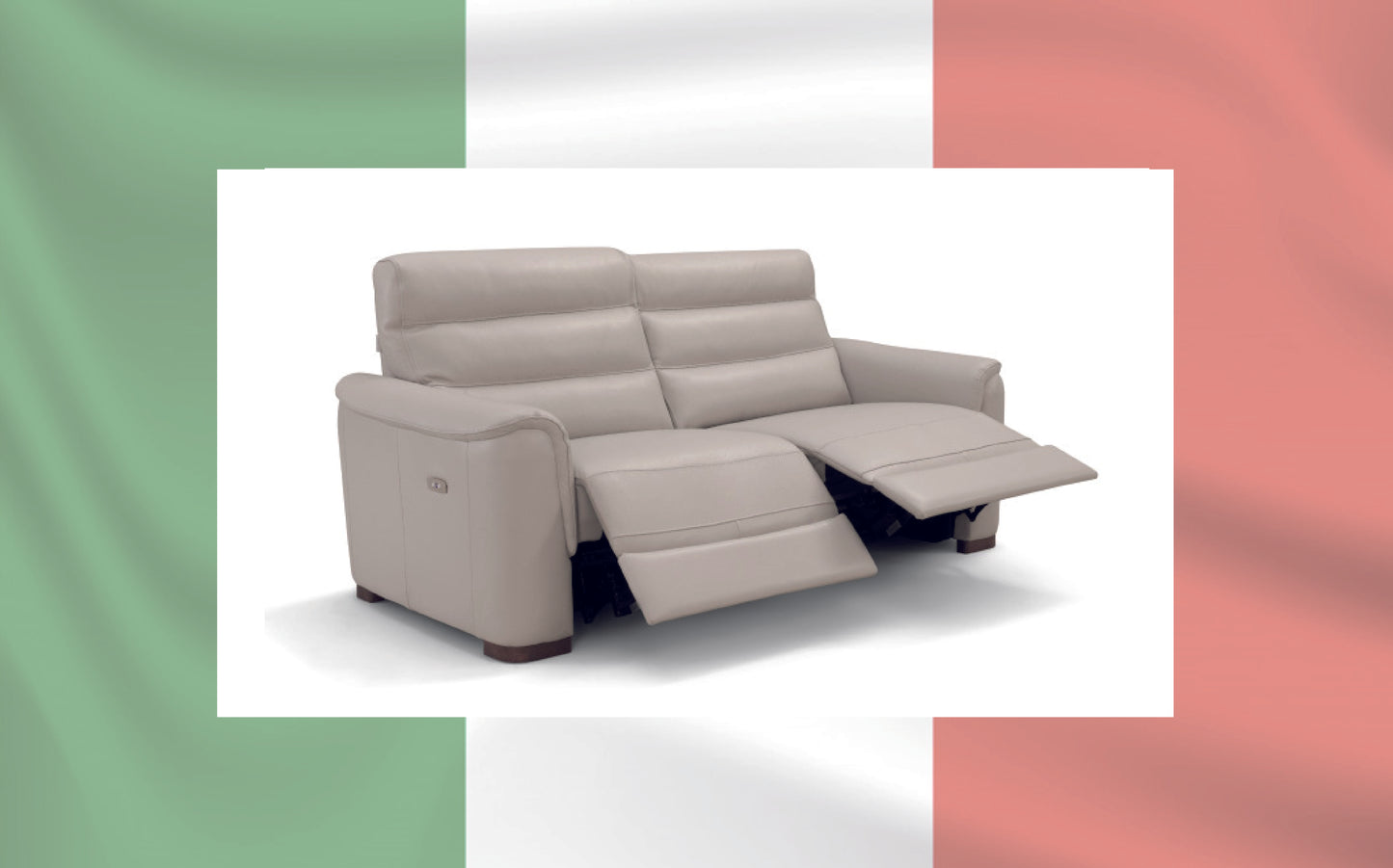 Olga 3 Seater Italian Leather - Power Recliner