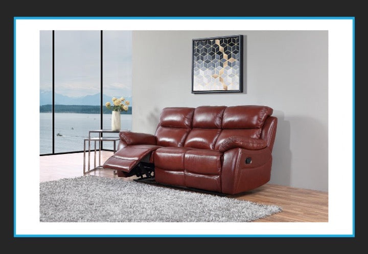 Rivoli 3 Seat Leather Recliner Sofa Manual or Power