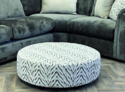 Alana round Footstool