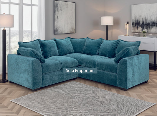 Colbee Corner Sofa in Teal