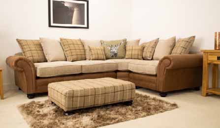 Darwin 2c1 Pillow Back Corner Sofa