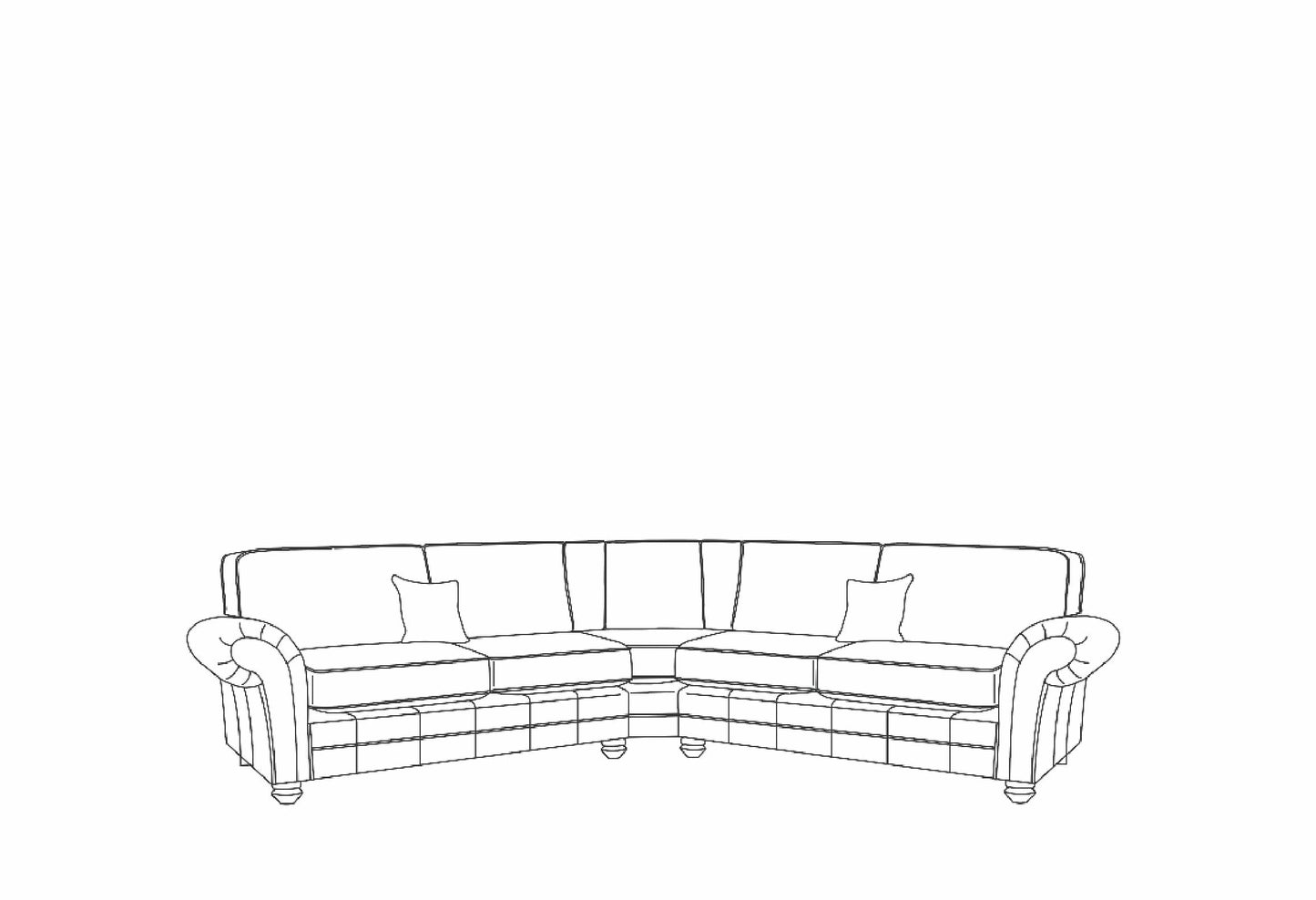 Darwin 2c2 Formal Back Corner Sofa